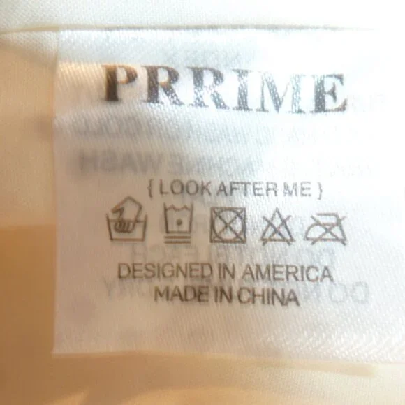 PRRIME  Sexy Side Slit Maxi Dress – Ivory – Size L (Runs Small) NWT - Picture 9 of 11